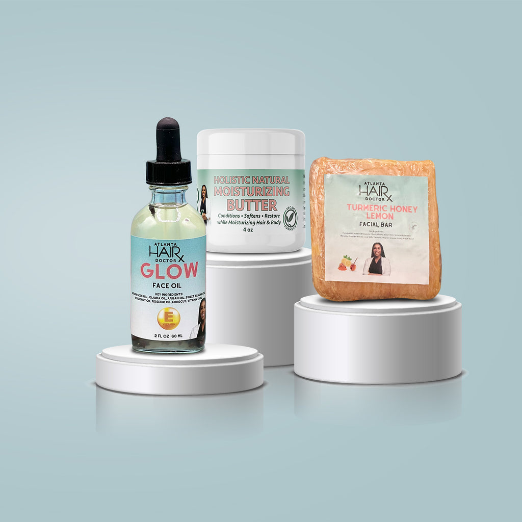 GLOW - FULL SYSTEM (Soap and Moisturizer)- Made With Organic & Natural Ingredients - Skin Clearing Soap, Anti Blemish, Fights Acne, Non Drying, Non Oily No Harmful Chemicals, Vegan, Non-GMO
