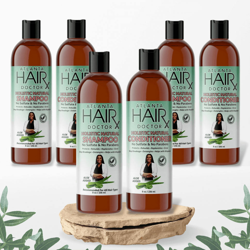 (3) Sets of Natural Shampoo and Conditioner With NANOMEG Technology and All Natural Ingredients 4 fl oz each